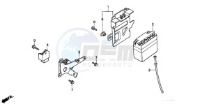 CRM50R drawing BATTERY/REGULATOR