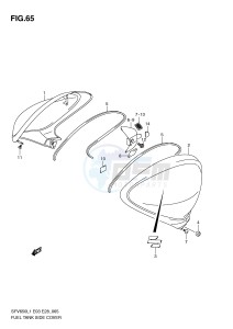 SFV650 (E3-E28) Gladius drawing FUEL TANK SIDE COVER