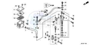 CBR600RRC drawing RR. BRAKE MASTER CYLINDER (CBR600RR)