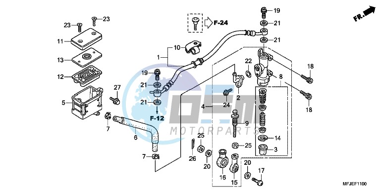 RR. BRAKE MASTER CYLINDER (CBR600RR)