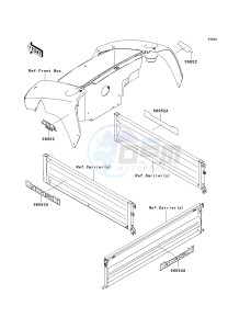 KAF 400 B [MULE 600] (B6F-B9F) B6F drawing DECALS