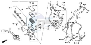 CBF1000A drawing FR. BRAKE MASTER CYLINDER (CBF1000A/T/S)