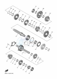 YZF690 YZF-R7 (BEBG) drawing TRANSMISSION