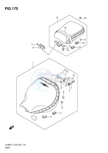 VL800 (E3-E28) VOLUSIA drawing SEAT (VL800TL1 E3)