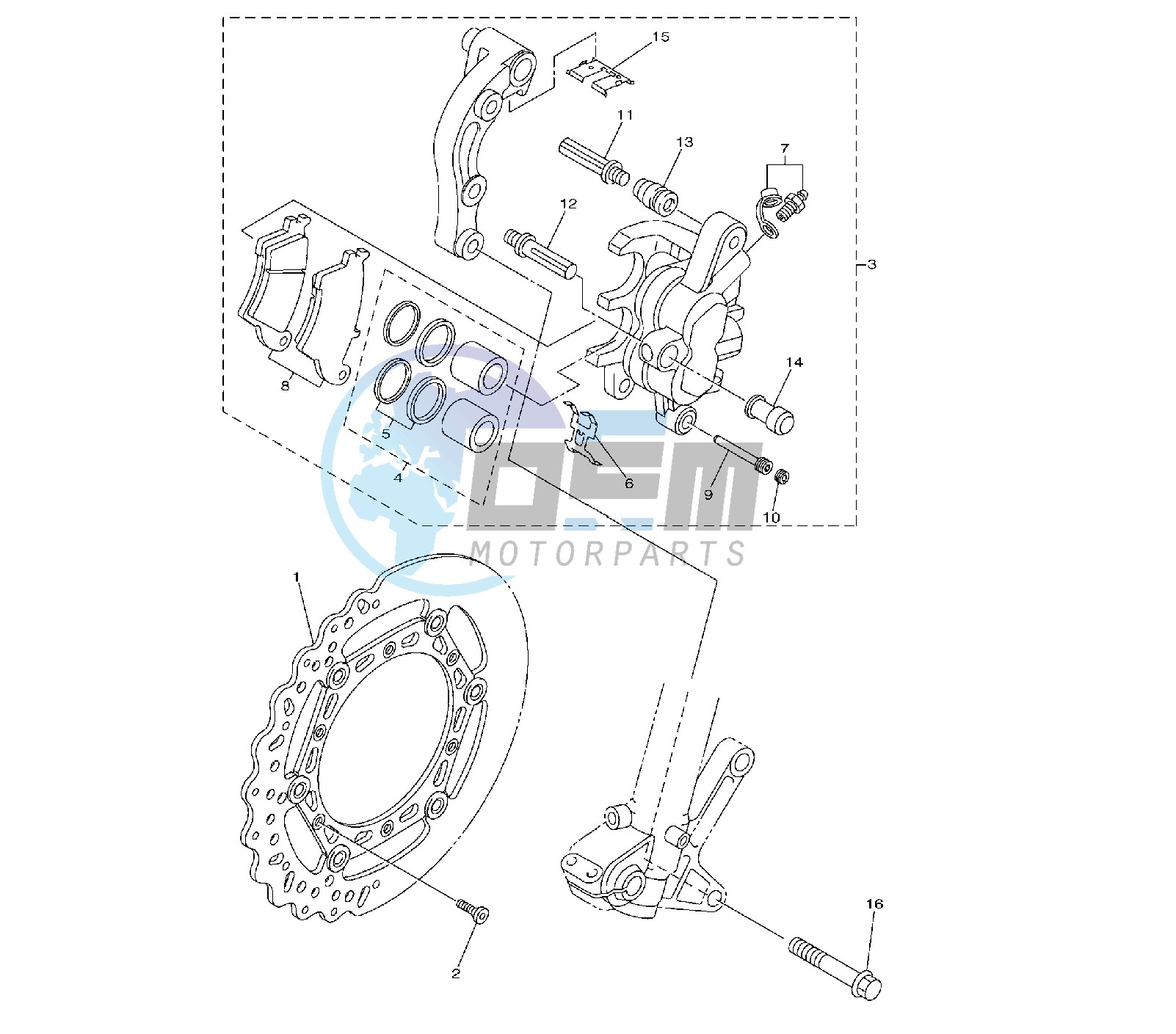 FRONT BRAKE CALIPER