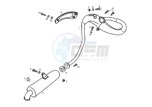 SENDA SM X-TREM EU2 - 50 cc drawing SILENCER