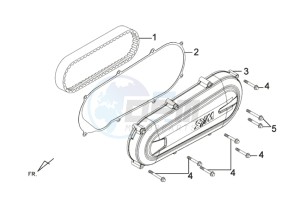 E-VIRID drawing CRANKCASE COVER LEFT