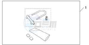 CBR600RRA Korea - (KO / ABS) drawing U-LOCK