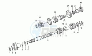 California III 1000 Carburatori Carburatori drawing Gear box