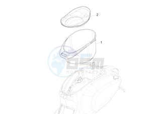 Sprint 125 4T 3V ie (APAC) (CAPH, EX, RK, TW, VT) drawing Helmet huosing - Undersaddle