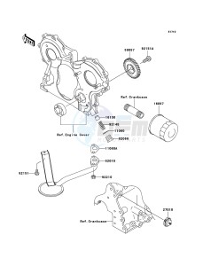 MULE 3010 DIESEL 4x4 KAF950B7F EU drawing Oil Pump