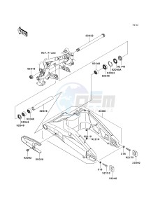 KLE 650 A [VERSYS EUROPEAN] (A7F-A8F) A7F drawing SWINGARM