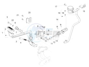 MGX 21 FLYING FORTRESS 1380 EMEA drawing Rear master cylinder