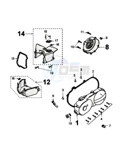 KISBEE A NX drawing CRANKCASE COVER