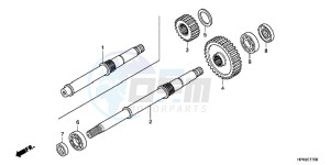 TRX420TMC drawing FINAL SHAFT