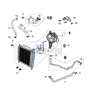 SAT 500 SC drawing COOLING SYSTEM