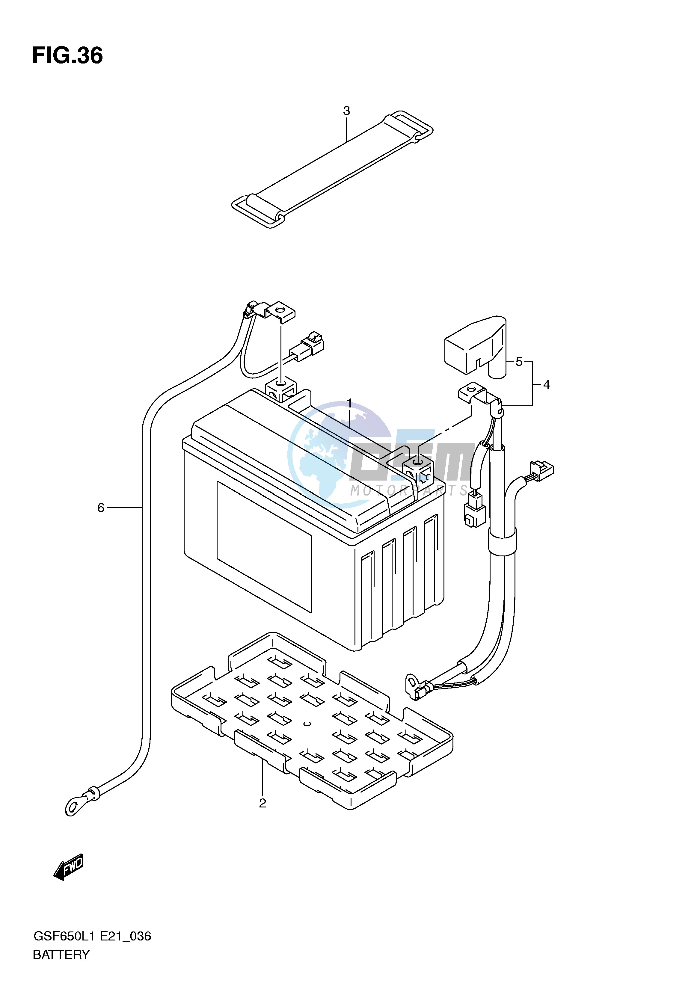 BATTERY (GSF650AL1 E21)