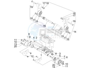 GP 800 Centenario drawing Swinging arm