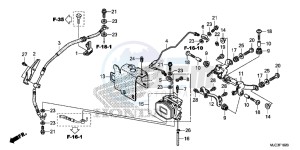 CBR600RAD CBR600RR ABS UK - (E) drawing REAR VALVE UNIT (CBR600RA)