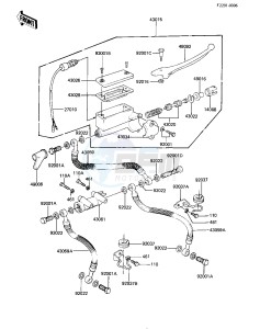 KZ 1000 K [LTD] (K1-K2) [LTD] drawing FRONT MASTER CYLINDER