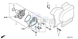 VT750C9 Australia - (U / MME) drawing WATER PUMP