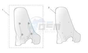 Scarabeo 100 (eng. Minarelli) drawing Acc. - Windshields