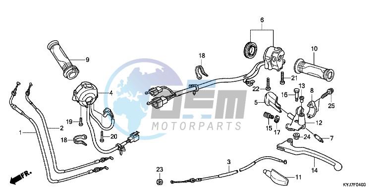 HANDLE LEVER/SWITCH/CABLE