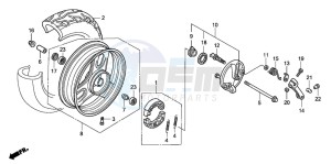 NVS502SH drawing FRONT WHEEL