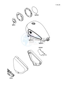 VN750 A [VULCAN 750] (A6-A9) [VULCAN 750] drawing DECAL-- BLUE_GRAY- --- VN750-A8_A9- -