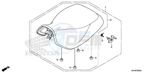 TRX500FM2F TRX500FM U drawing SEAT