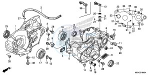 CRF450RD CRF450R Europe Direct - (ED) drawing CRANKCASE