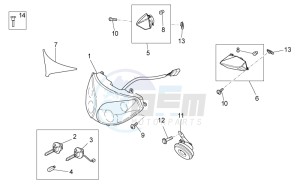 Norge 1200 IE 8V EU and 2016 USA-CN drawing Headlight/Horn