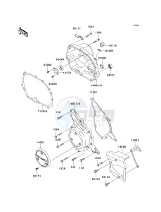 KLX 110 A (KLX110 MONSTER ENERGY) (A6F-A9FA) A9FA drawing ENGINE COVER-- S- -