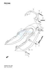 GSF600 (E2) Bandit drawing SEAT TAIL COVER (GSF600K1 UK1)