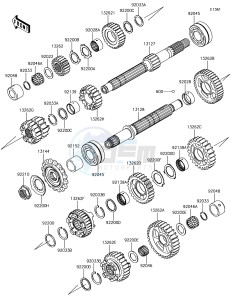 Z1000SX ZX1000WHF XX (EU ME A(FRICA) drawing Transmission