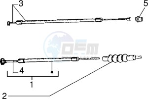 PX 125 E drawing Clutch - throttle transmissions