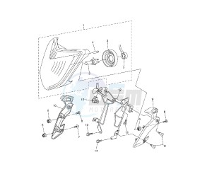 FZ1 1000 drawing HEADLIGHT