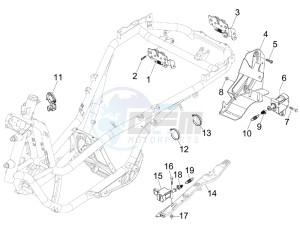 MP3 300 4t 4v ie lt ibrido drawing Locks