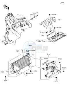 VERSYS 650 ABS KLE650FHFA XX (EU ME A(FRICA) drawing Radiator