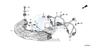 SH125AD SH125i UK - (E) drawing REAR COMBINATION LIGHT