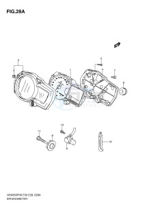 GSX650F (E3-E28) Katana drawing SPEEDOMETER (GSX650FA)