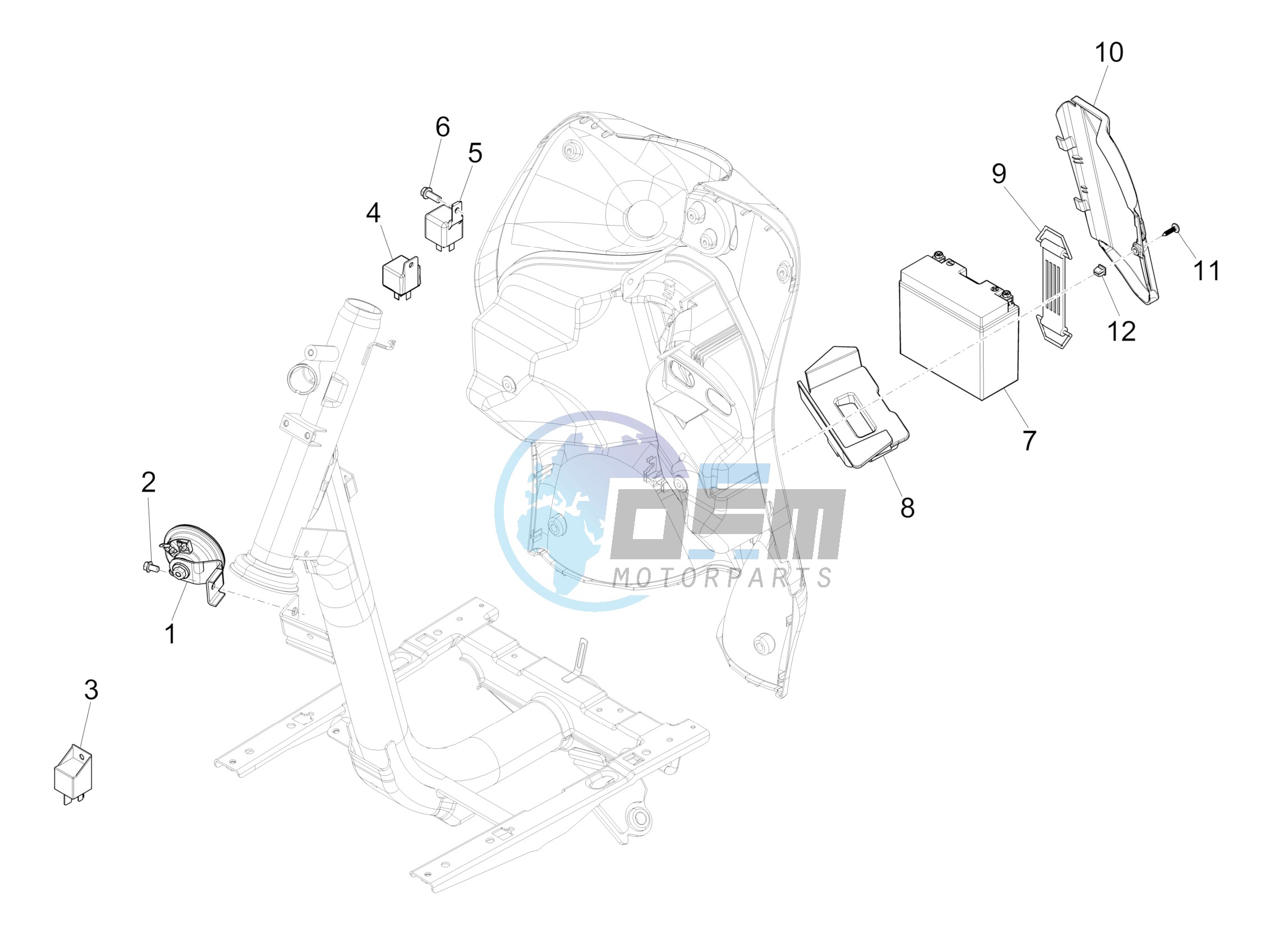 Remote control switches - Battery - Horn