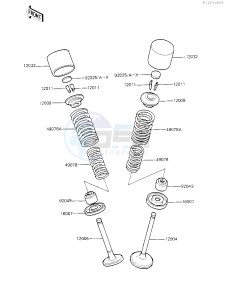 KZ 700 A (A1) drawing VALVES