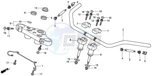 VT750CD3 drawing HANDLE PIPE/TOP BRIDGE