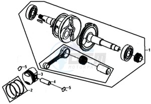 ORBIT III 50 25KMH (L8) NL drawing CRANKSHAFT