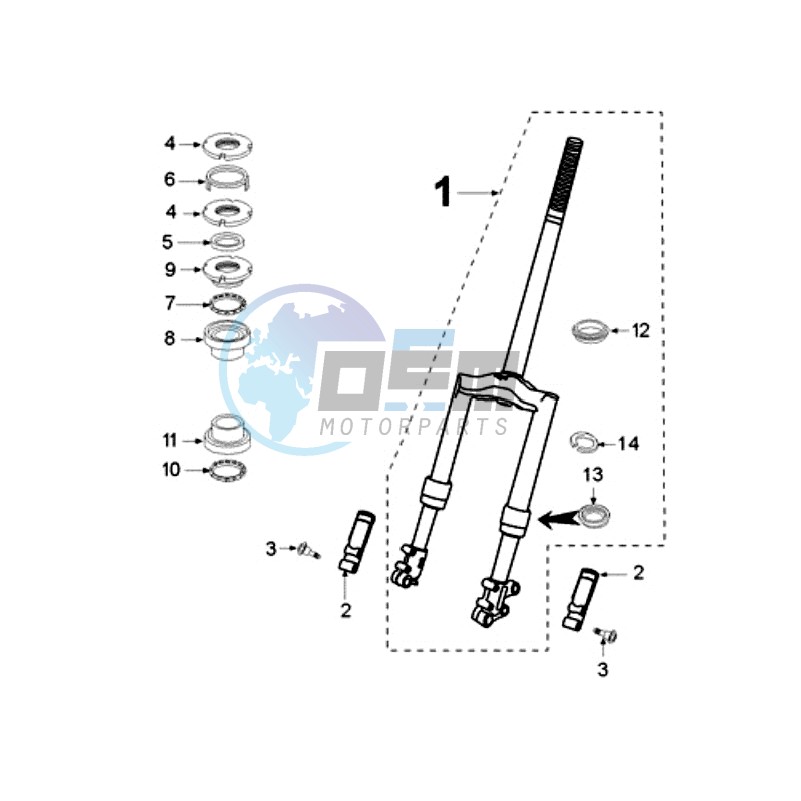 FRONT FORK / STEERINGHEAD