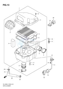 DL1000 (E28) V-Strom drawing AIR CLEANER