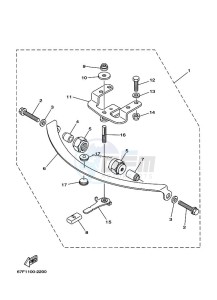 F100BETX drawing TILLER-HANDLE