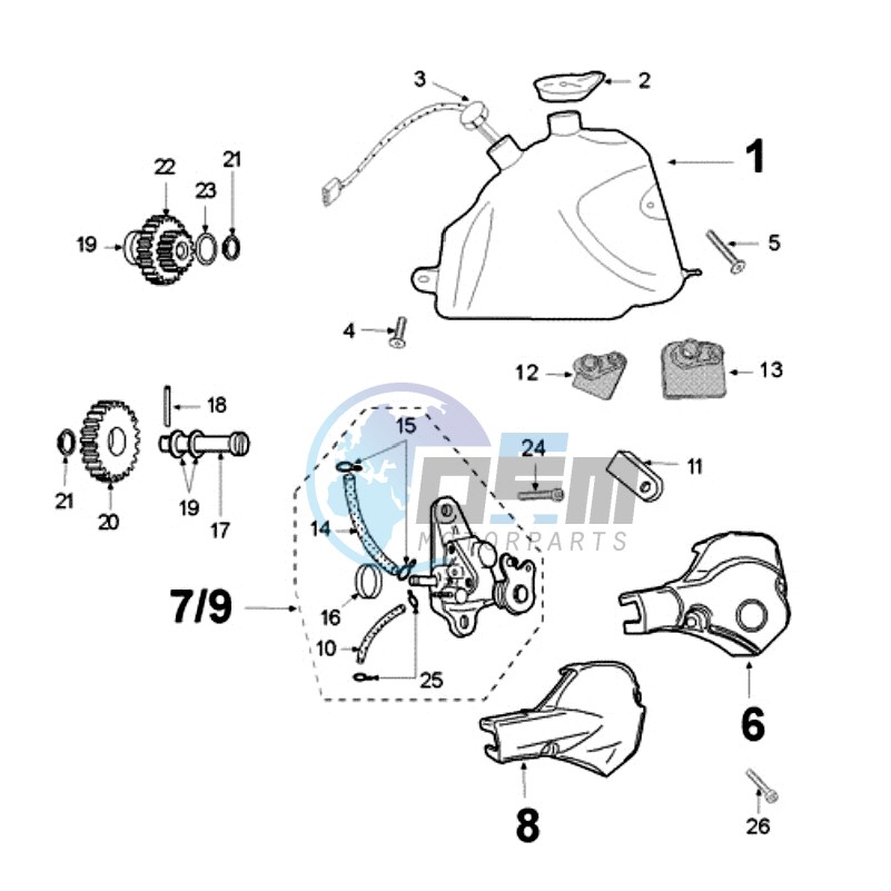 OIL TANK / OIL PUMP MIKUNI