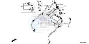 CB650FE CB650F 2ED - (2ED) drawing BATTERY